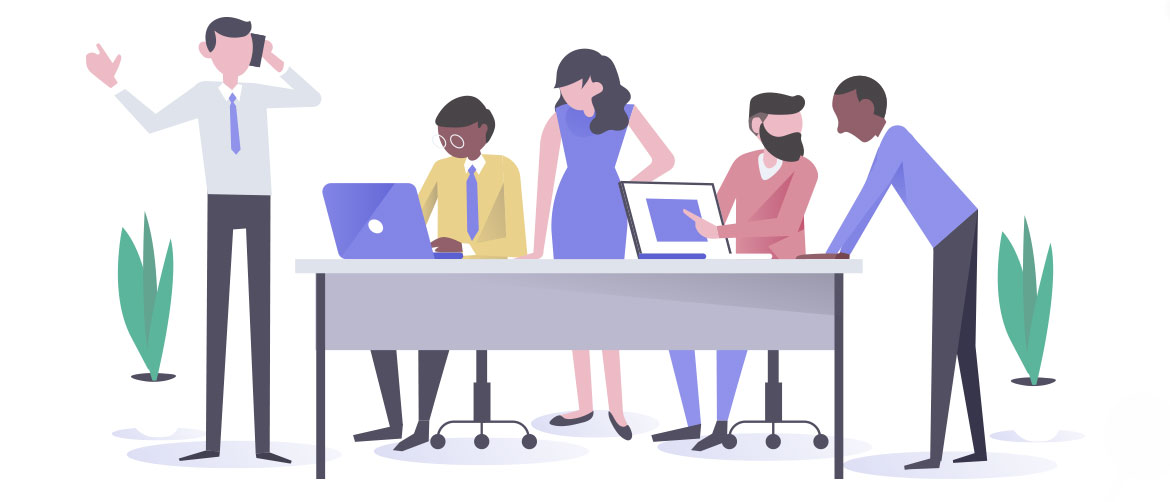 Marketing team planning a growth strategy